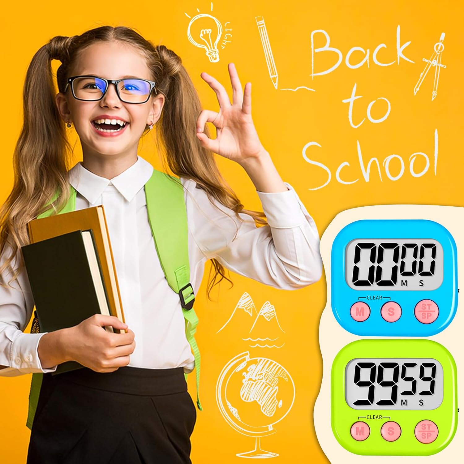 Classroom Timer for Kids Teachers 2 Pack Digital Timers