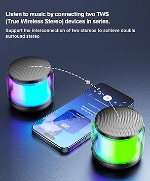 Mini Bluetooth Speakers with Lights