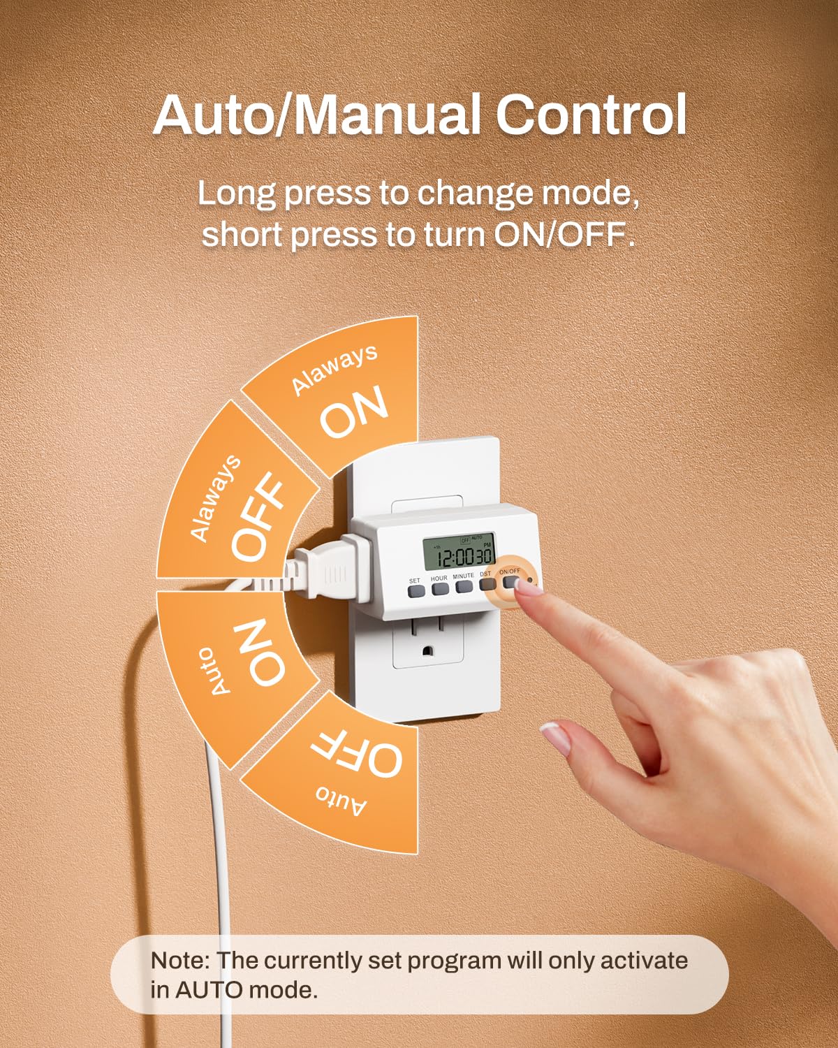 Programmable 2 Prong Plug Timer